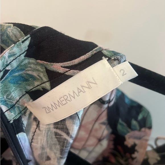 Zimmermann Black Floral Long-Sleeve Maxi Dress - Picture 5 of 6